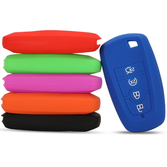 Silicone Key Case, Silicone 4 Button Start + Roller Shutter Ford Key Cover