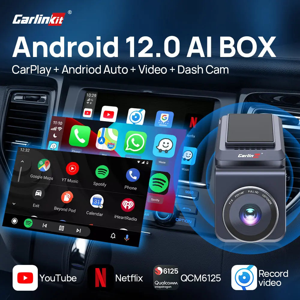Carlinkit Dash Cam with Android 13 | 1080P Smart Box