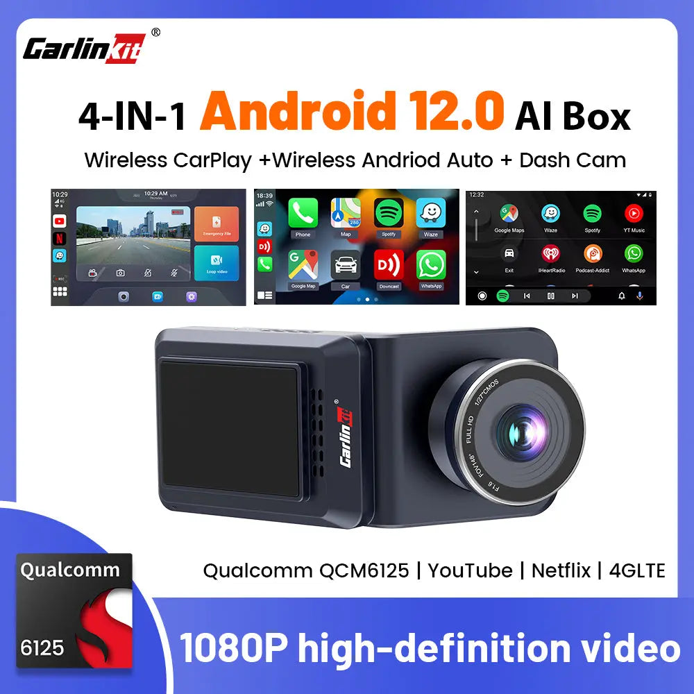 Carlinkit Dash Cam with Android 13 | 1080P Smart Box