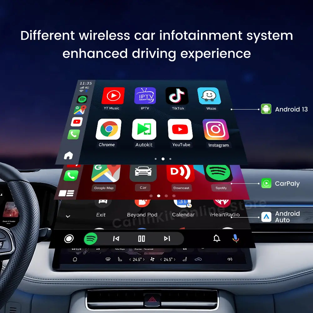 Carlinkit Android 13 AI Box | Wireless CarPlay & Auto