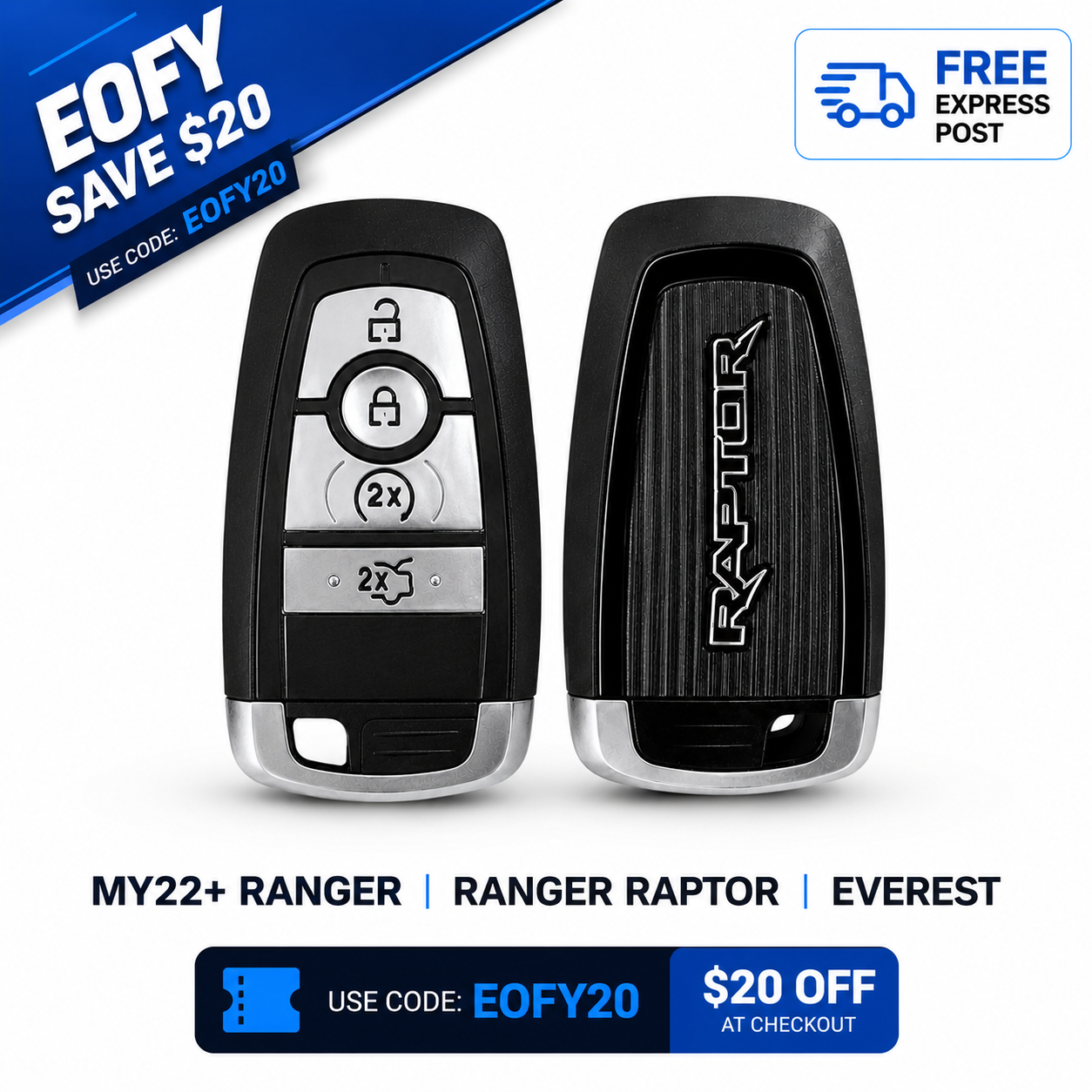 Next-Gen Ford Ranger Remote Start Key Fob (MY22+)
