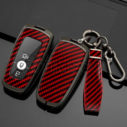 Key Fob Case, Ford Clear and Stripe Carbon Ford Key Cover