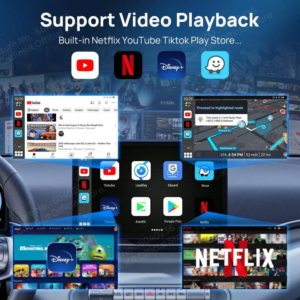Carlinkit Dash Cam with Android 13 | 1080P Smart Box
